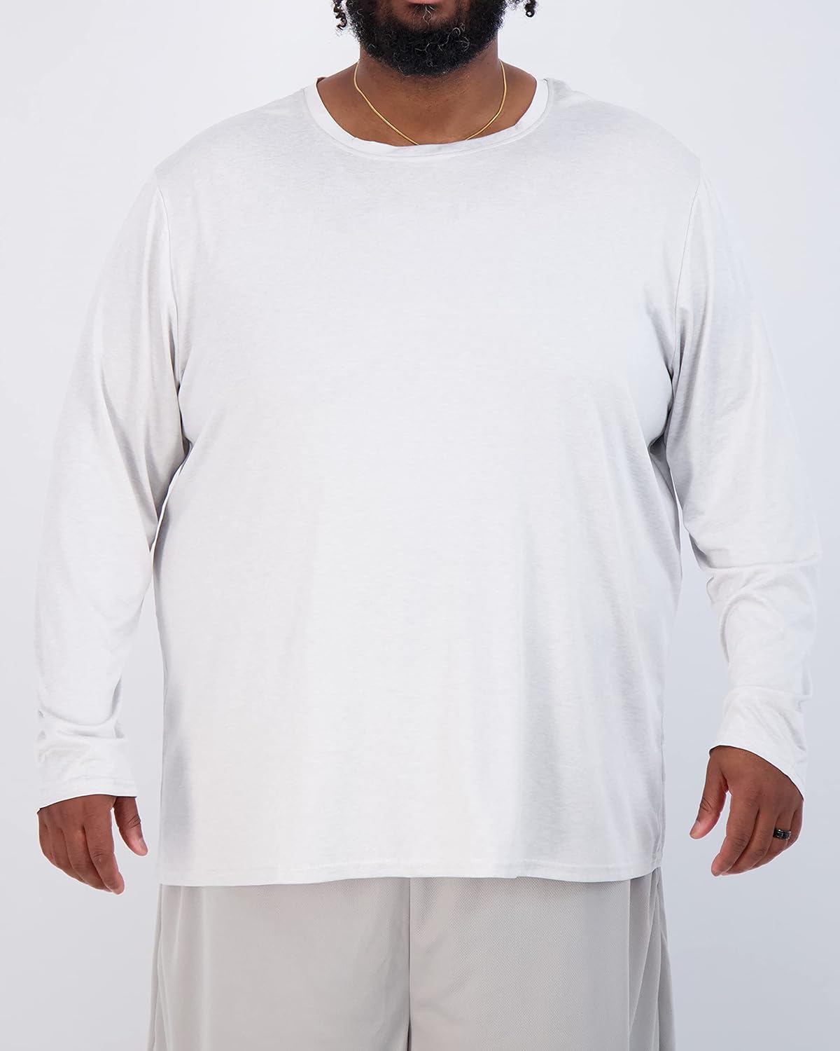 3 Pack: Men Big & Tall Tech Stretch Long-Sleeve & Short-Sleeve Dry-Fit T-Shirt (3XT-5XT)